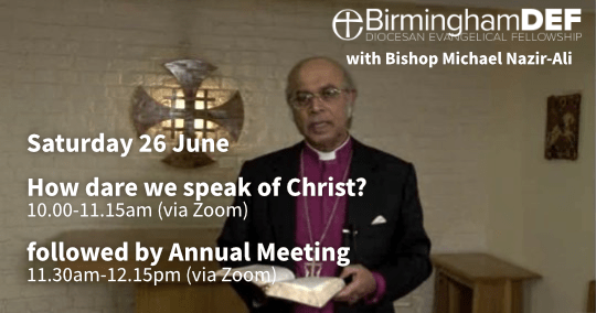 How Dare we Speak of Christ? (followed by AGM)